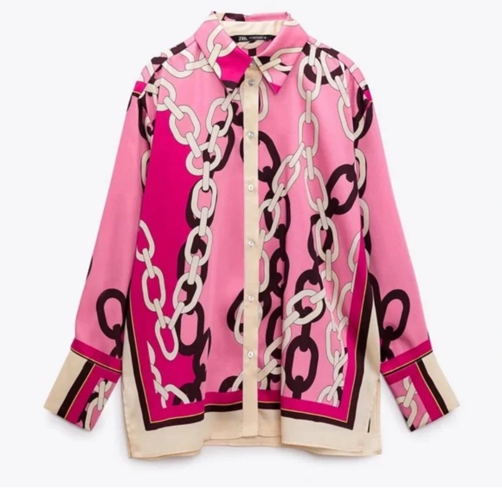 Zara Chain Print Shirt